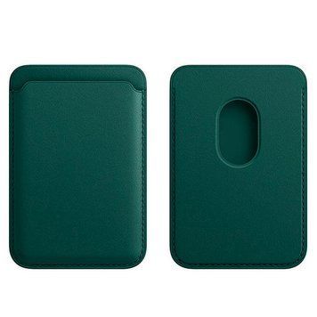 Leather Wallet with Double Magnetic Forest Green - ash-mobile.com.ua - фото 1