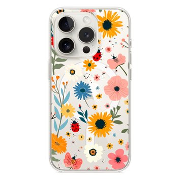 Чохол прозорий Print Flower with MagSafe для iPhone 11 PRO Sunflower - ash-mobile.com.ua - фото 1