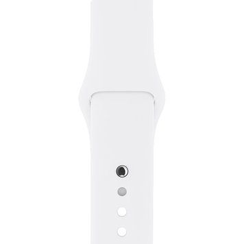 Ремешок Silicone Sport Band для Apple Watch 42mm | 44mm | 45mm | 46mm | 49mm White размер L - ash-mobile.com.ua - фото 1
