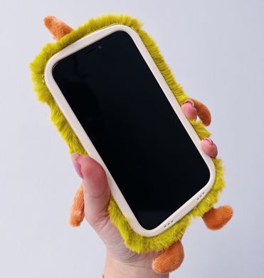 Чехол Cute Monster Plush Case для iPhone 12 PRO MAX Green купить