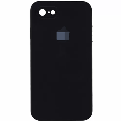 Чехол Silicone Case FULL+Camera Square для iPhone 7 | 8 | SE 2 | SE 3 Black купить