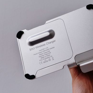 Беспроводное зарядное устройство Smart 3 в 1 Y91 15W White купить