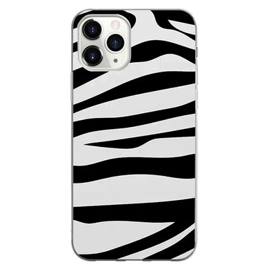 Чехол прозрачный Print Zebra для iPhone 15 PRO MAX