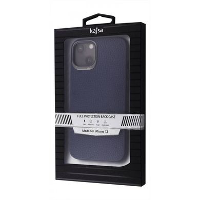 Чохол Leather Kajsa Grainy Сase для iPhone 12 PRO MAX Blue купити
