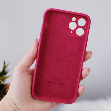 Чохол Silicone Case Full + Camera для iPhone 12 MINI Red купити