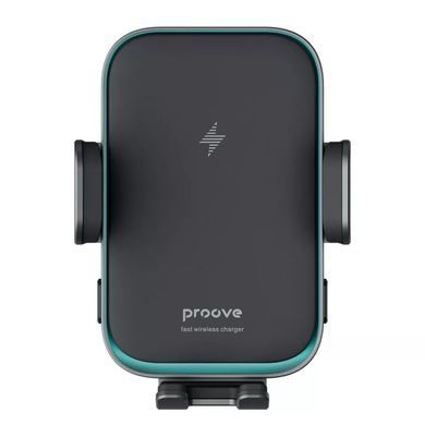 Автомобильный держатель с беспроводной зарядкой Proove Triple Clamp Pro 15W Metal Gray - ash-mobile.com.ua - фото 2