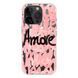 Чехол прозрачный Print Amore with MagSafe для iPhone 16e | 17e Pink