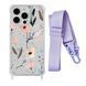 Чехол прозрачный с ремешком Print Flower для iPhone 11 PRO MAX Floral Dream/Glycine