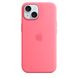 Чехол Silicone Case Full OEM+MagSafe для iPhone 15 Pink