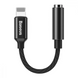 Переходник Baseus AUX Lightning to 3.5mm Headphone Jack Adapter Black - ash-mobile.com.ua - фото 1