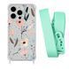 Чохол прозорий з ремінцем Print Flower для iPhone 14 Plus Floral Dream/Avocado