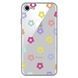 Чехол прозрачный Print Flower Color для iPhone 16e | 17e Flower rainbow - ash-mobile.com.ua - фото 1