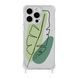 Чехол прозрачный с ремешком Print Leaves для iPhone 7 | 8 | SE 2 | SE 3 Green - ash-mobile.com.ua - фото 1