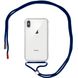 Чехол Crossbody Transparent со шнурком для iPhone XS MAX Midnight Blue купить