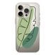 Чохол прозорий Print Leaves with MagSafe для iPhone 16 PRO Green - ash-mobile.com.ua - фото 1