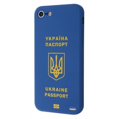 Чехол WAVE Ukraine Edition Case для iPhone 7 | 8 | SE 2 | SE 3 Ukraine passport Blue купить