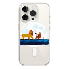 Чохол прозорий Print Lion King with MagSafe для iPhone 14 PRO MAX Friends