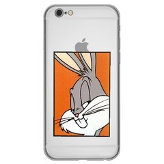Чохол прозорий Print для iPhone 6|6s Кролик купити