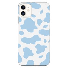 Чехол прозрачный Print Animal Blue для iPhone 12 | 12 PRO Cow купить