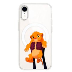 Чехол прозрачный Print Lion King with MagSafe для iPhone XR Simba King купить