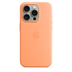 Чехол Silicone Case Full OEM для iPhone 15 PRO Orange Sorbet