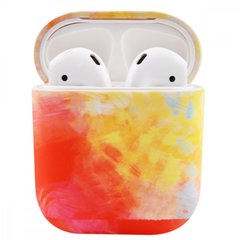 Чохол для Airpods 1|2 Watercolor Case White/Red