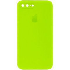 Чехол Silicone Case FULL+Camera Square для iPhone 7 Plus | 8 Plus Party Green купить