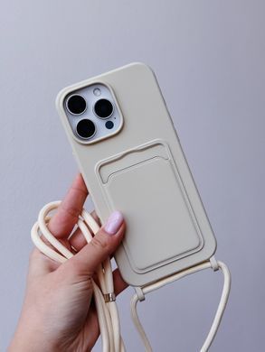 Чехол Colorful Pocket Strap для iPhone 16 PRO MAX Antique White - ash-mobile.com.ua - фото 2
