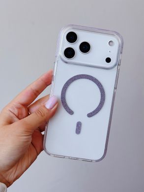 Чехол Glitter with MagSafe для iPhone 17 PRO Black