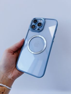 Чохол Matte Frame MagSafe для iPhone 14 Blue - ash-mobile.com.ua - фото 2