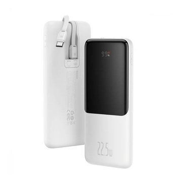 Портативная Батарея Baseus Elf Digital Display 10000mAh 22.5W/5A QC White - ash-mobile.com.ua - фото 1