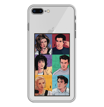 Чохол прозорий Print FRIENDS для iPhone 7 Plus | 8 Plus Home - ash-mobile.com.ua - фото 1