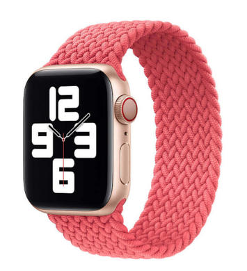 Ремінець Braided Solo Loop для Apple Watch 38/40/41 mm Pink розмір S купити