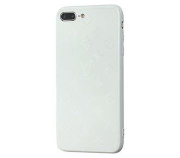 Чехол Glass ЛВ для iPhone 7 Plus | 8 Plus White - ash-mobile.com.ua - фото 1