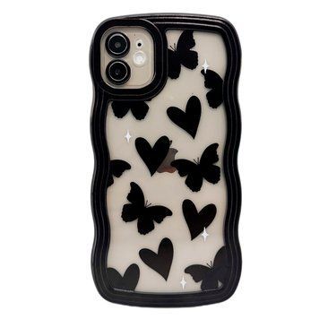 Чохол Black Wavy Case для iPhone 7 Plus | 8 Plus Butterfly - ash-mobile.com.ua - фото 1