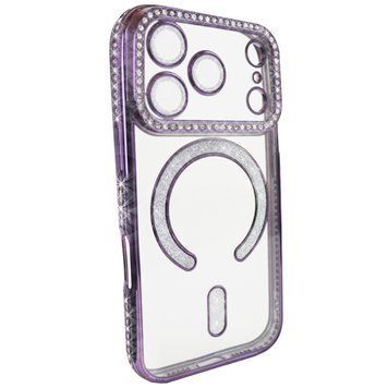 Чохол Diamond Shining with MagSafe для iPhone 18 PRO Deep Purple