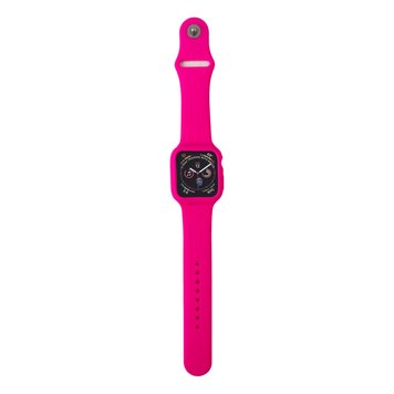 Ремешок Silicone Full Band для Apple Watch 38 mm Electrik Pink - ash-mobile.com.ua - фото 1