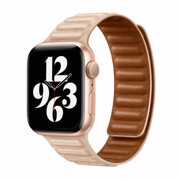 Ремінець Leather Link для Apple Watch 42mm | 44mm | 45mm | 46mm | 49mm Caramel/Brown - ash-mobile.com.ua - фото 1
