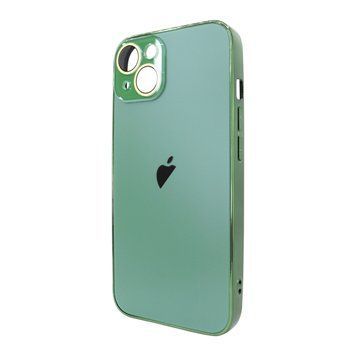 Чехол AG-PC Glass для iPhone 15 Green - ash-mobile.com.ua - фото 1