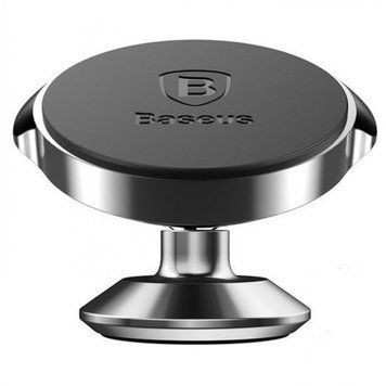 Автодержатель Baseus Small Ears Series Magnetic Suction Bracket Vertical Type Silver - ash-mobile.com.ua - фото 1