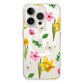 Чехол прозрачный Print Butterfly with MagSafe для iPhone 13 PRO MAX White - ash-mobile.com.ua - фото 1