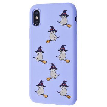 Чохол WAVE Fancy Case для iPhone X | XS Bear On Broom Glycine - ash-mobile.com.ua - фото 1
