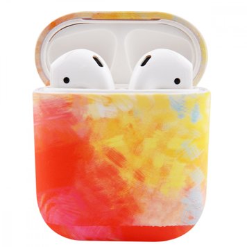 Чохол Watercolor Case для AirPods 1 | 2 White/Red - ash-mobile.com.ua - фото 1