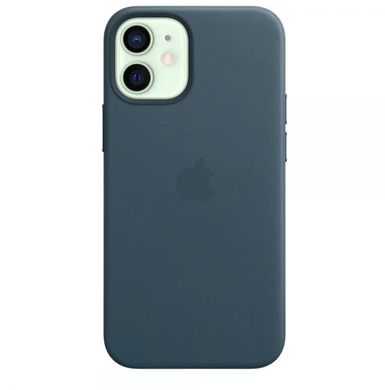 Чохол Leather Case with MagSafe для iPhone 12 MINI Baltic Blue купити