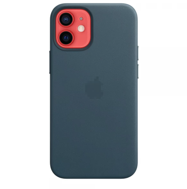 Чохол Leather Case with MagSafe для iPhone 12 MINI Baltic Blue купити