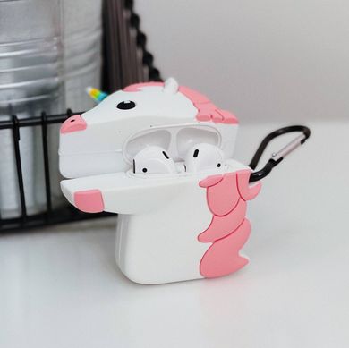 Чехол 3D для AirPods 1 | 2 Pink Unicorn купить