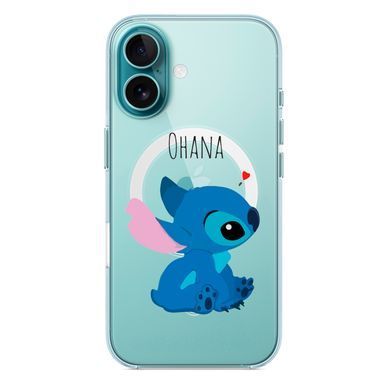 Чехол прозрачный Print Blue Monster with MagSafe для iPhone 17 Air Ohana