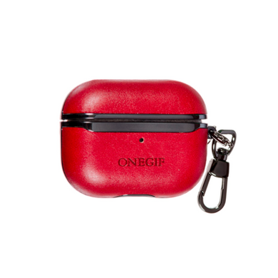 Чехол ONEGIF Leather Hobo Case для AirPods PRO Red