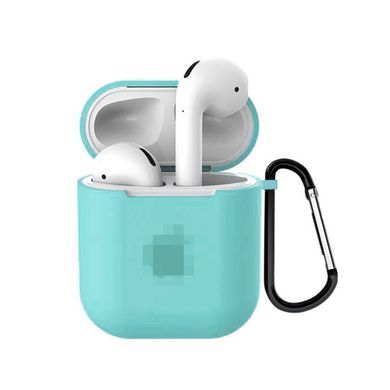 Чехол (яблоко) для AirPods PRO Sea Blue купить