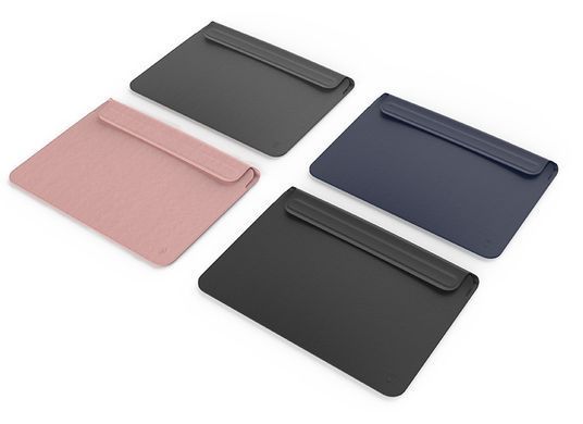 Кожаный конверт Wiwu skin Pro 2 Leather для Macbook 13.3 Grey - ash-mobile.com.ua - фото 5